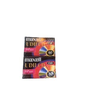 NEW Maxell‎ UDII-CD 2-pack 60 Minutes, Sealed High Bias Audio Cassette Tapes